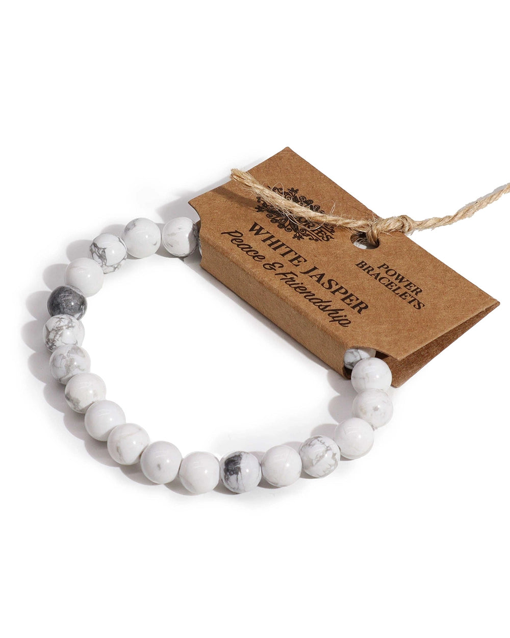 Power Bracelet - White Jasper