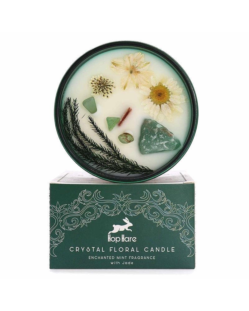 Hop Hare Crystal Magic Flower Candle - The Magician