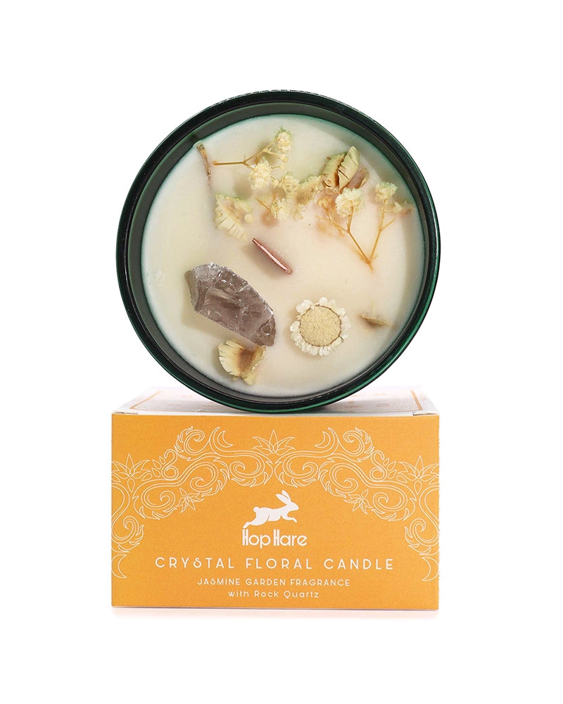 Hop Hare Crystal Magic Flower Candle - The Lion