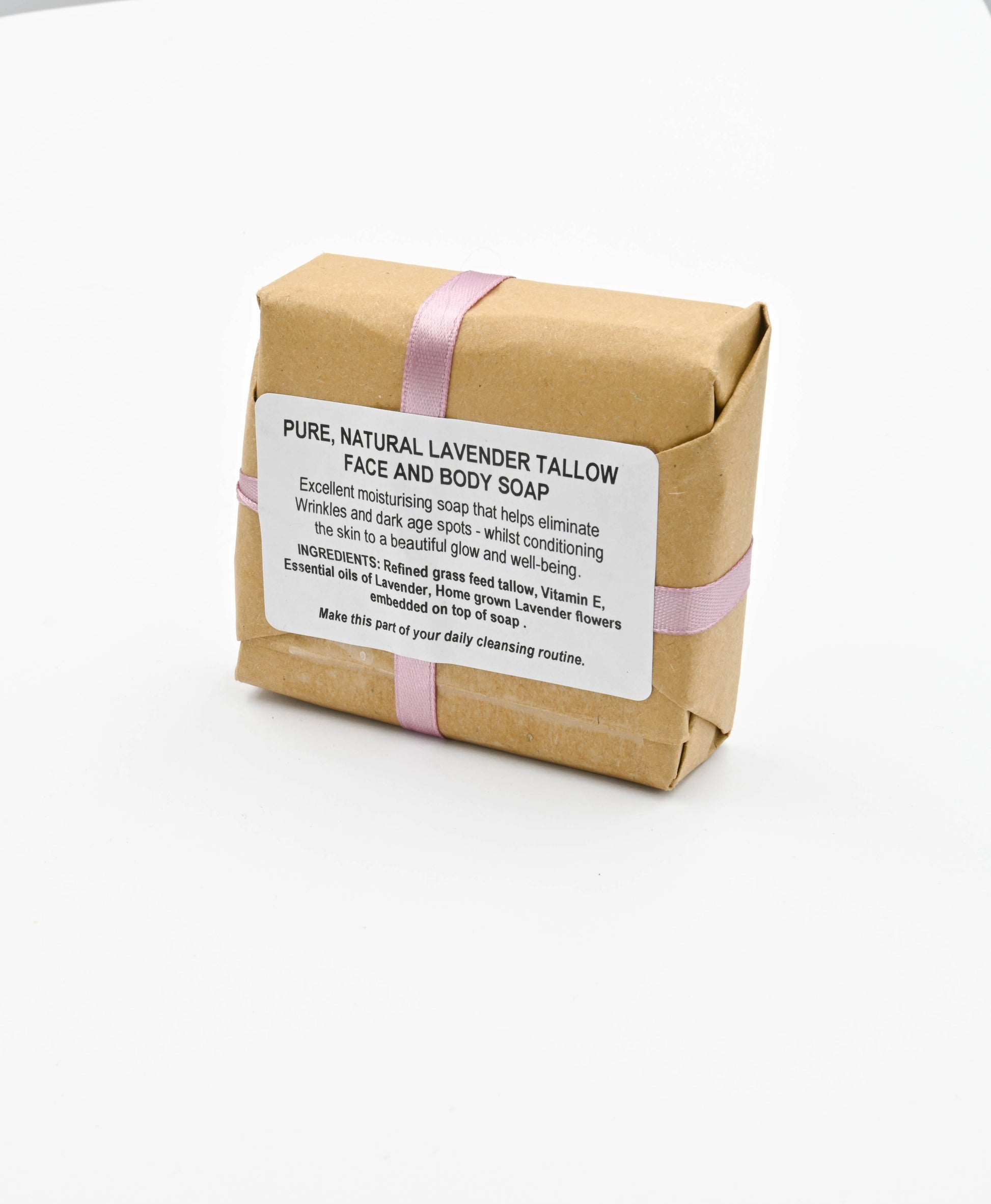 Hand Made Lavender Beef Tallow Balm and Soap Gift Set