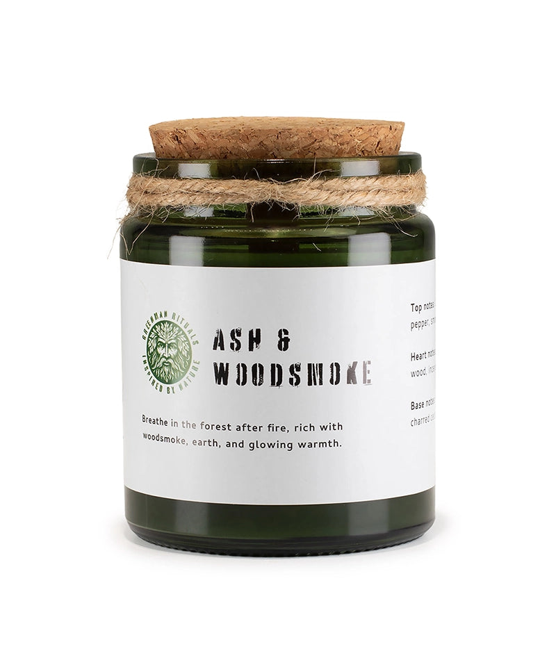 Woodwick Soy Candle - Ash & Woodsmoke
